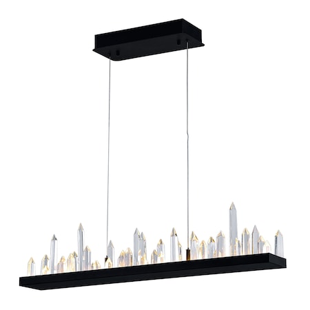 Cwi Lighting Juliette LED Chandelier With Black Finish 1043P45-101-RC